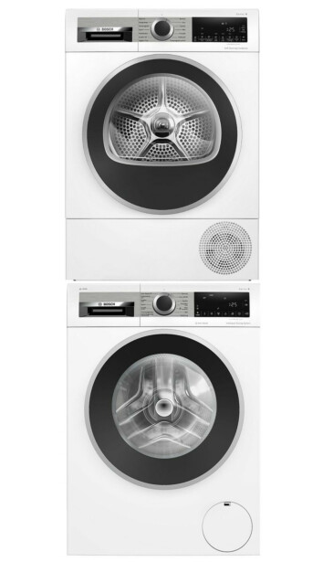 Pesukone ja kuivausrumpu Bosch WGG244FTSN-WQG245DBSN Serie 6, 10/10kg, valkoinen