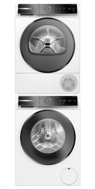 Pesukone ja kuivausrumpu Bosch WGB254A0SN-WQB245ALSN Serie 8, 10/9kg, valkoinen