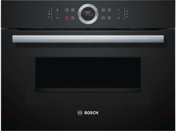 Yhdistelmäuuni Bosch Serie 8 CMG633BB1, 60cm, musta, integroitava