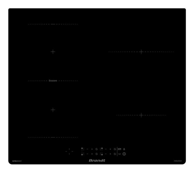 Induktioliesitaso Brandt BPI364DPB, 60cm