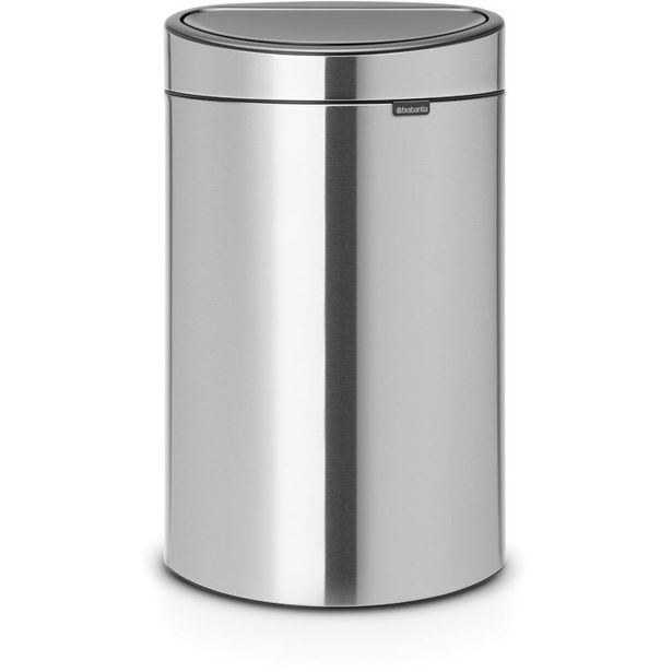 Roska-astia Brabantia Touch Bin Recycle, 10+23L, Matt Steel