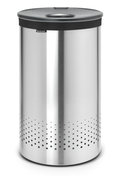 Pyykkikori Brabantia 60L, Quick-Drop Matt Steel/Cool Grey