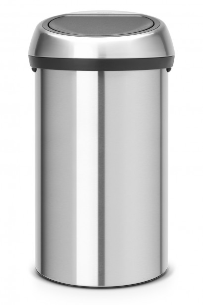 Roska-astia Brabantia Touch Bin 60L, Matt Steel/teräskansi