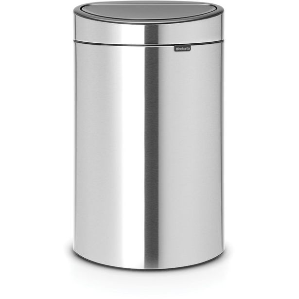 Roska-astia Brabantia Touch Bin Recycle, 10+23L, Matt Steel Fingerprint Proof