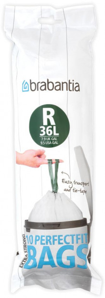 Roskapussi Brabantia Perfect Fit R, 36L, 10 kpl x 12 rullaa