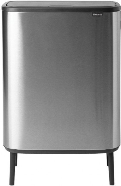 Roska-astia Brabantia Bo Touch Hi, 60L, Matt Steel Fingerprint Proof