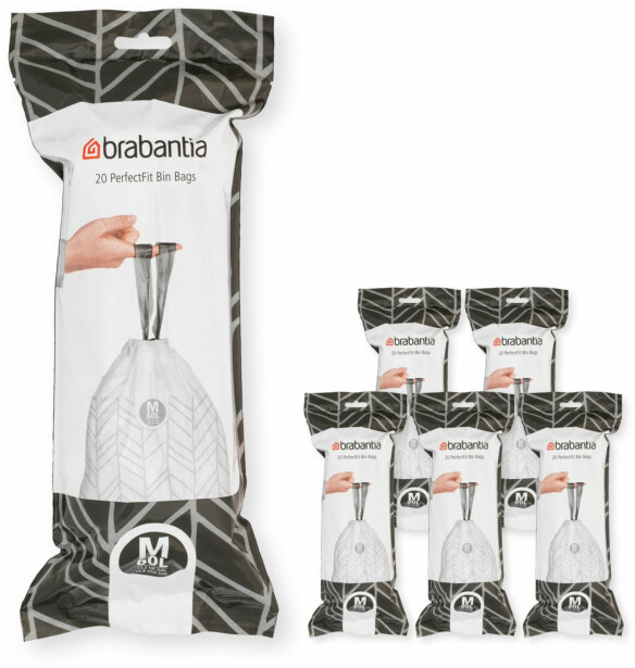 Roskapussi Brabantia PerfectFit M, 60L, 120kpl