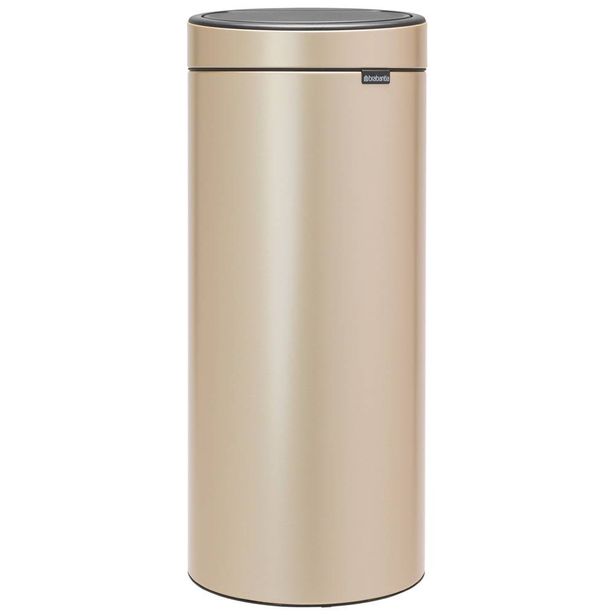 Roska-astia Brabantia Touch Bin New, 30L, Champagne