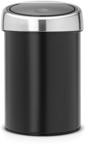 Roska-astia Brabantia Touch Bin, 3L, Matt Black