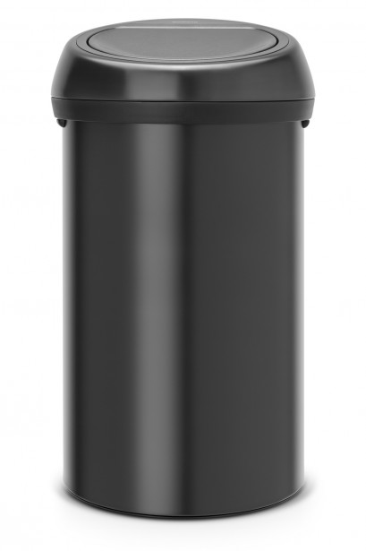 Roska-astia Brabantia Touch Bin 60L, Matt Black/musta kansi