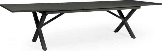 Pöytä Hillmond, jatkettava, 100x240/310cm, musta