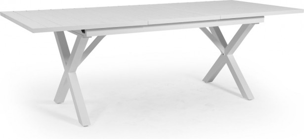 Pöytä Hillmond, jatkettava, 100x160/220cm, valkoinen