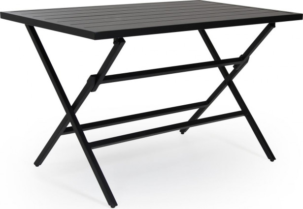 Pöytä Wilkie, taitettava, 72x120cm, musta