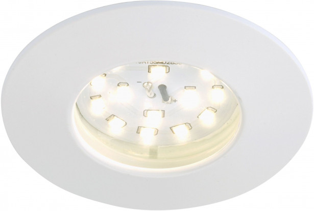 LED-alasvalo Briloner, 5W, IP 44, pyöreä, valkoinen