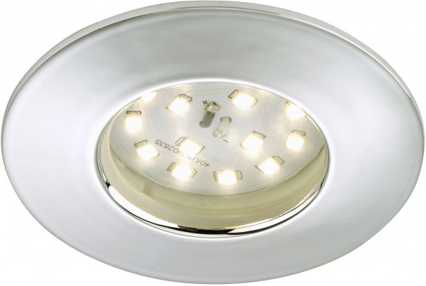 LED-alasvalo Briloner, 5W, IP 44, kromi