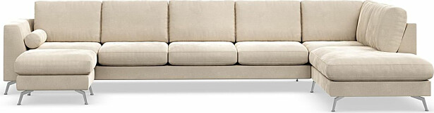 U-sohva Scandinavian Choice Ocean Lyx 6 ist vasen sametti beige