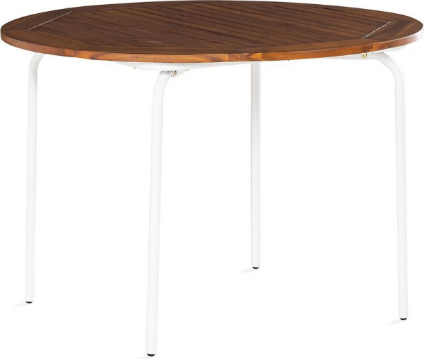 Ruokapöytä Chelan 110cm ruskea/valkoinen