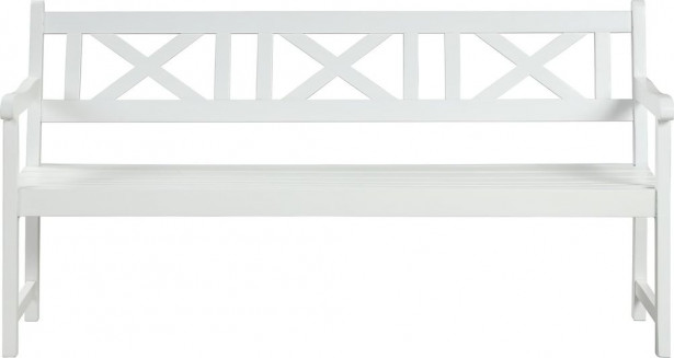 Puutarhapenkki Oaxen valkoinen