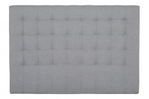 Sängynpääty Oskarshamn tikattu matala 125x160 cm harmaa