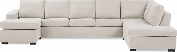U-sohva Scandinavian Choice Crazy XL 1+3+1 ist oikea matalat jalat beige/musta