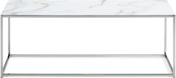 Sohvapöytä Concept 55 Nelly 120cm marmorikuvio harmaa/valkoinen