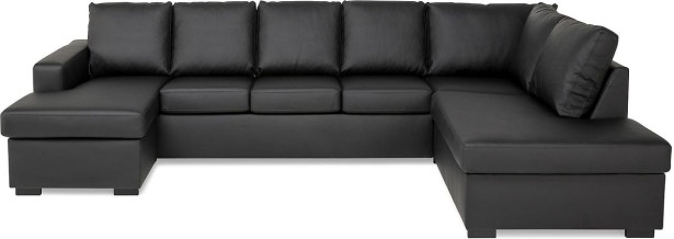 U-sohva Scandinavian Choice Crazy XL 300cm 6 ist oikea keinonahka antrasiitti