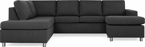 U-sohva Scandinavian Choice Crazy L 4 ist vasen korkea pyöreä jalka antrasiitti