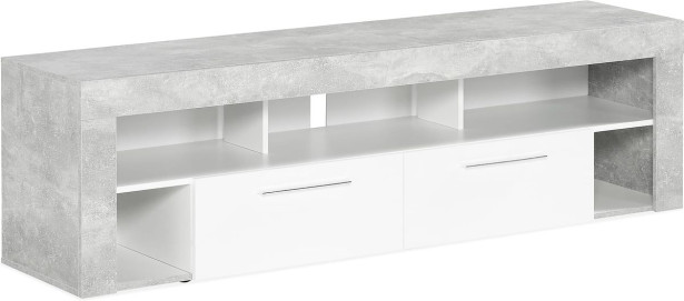 TV-taso Scandinavian Choice Vibio 180cm harmaa/valkoinen