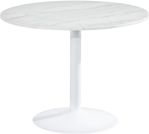 Ruokapöytä Capri 100cm pyöreä marmori valkoinen