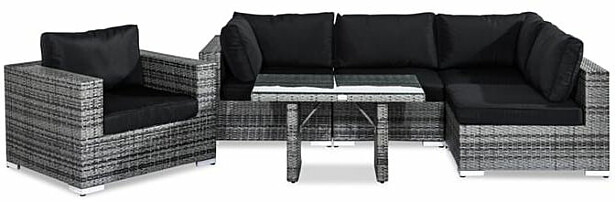 Oleskeluryhmä Bahamas 5, nojatuoli, pöytä, avokulma, eri värejä