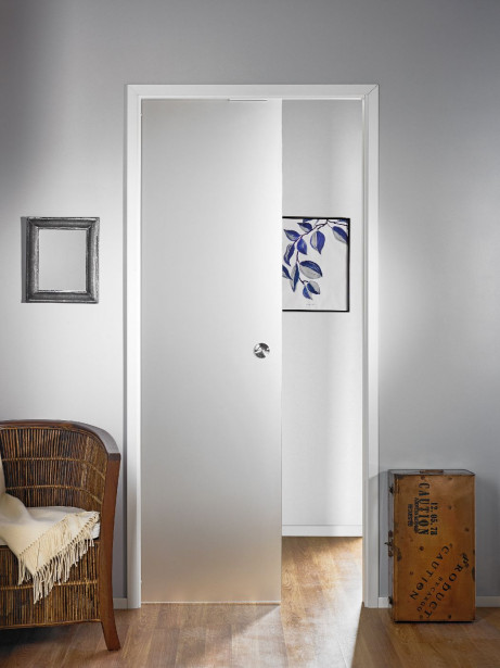 Lasiliukuovi seinän sisään Stella Pocket Door M10, hidastimella, 1025x2040mm