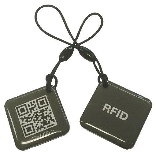 RFID-tunniste Celotron avaimenperä QR-koodein, 2kpl/pkt