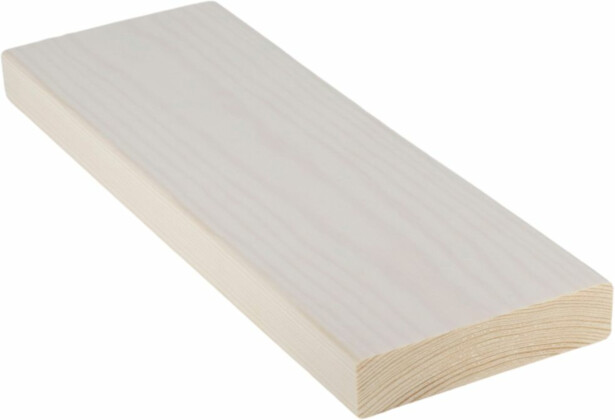 Smyygilauta Cent SHP, 20x90x2400mm, mänty, valkolakattu