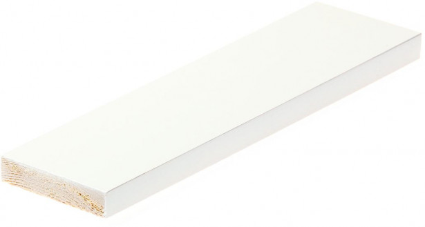 Smyygilauta Cent, 15x70x3300mm, mänty, valkoinen