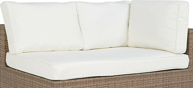 Pehmusteen päällinen Bahamas- päätymoduuliin, valkoinen