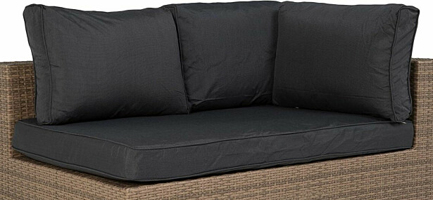 Pehmusteen päällinen Bahamas- päätymoduuliin, harmaa