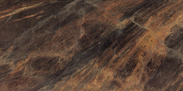 Seinälaatta Caisla Luxury Copper Grace, 600x600 mm, ruskea/kulta