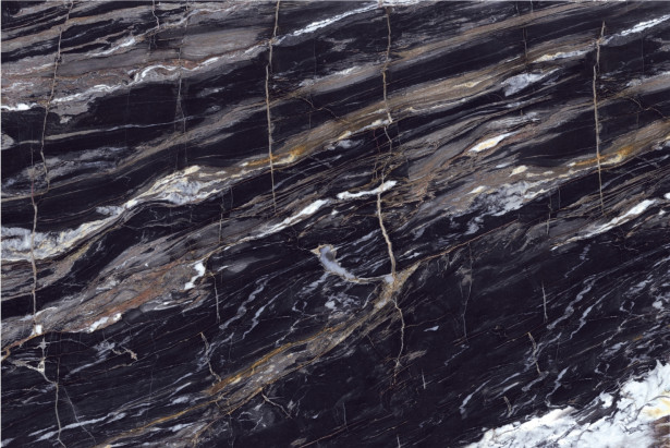 Seinälaatta Caisla Luxury Black Thunder, 600x600 mm, musta/kulta