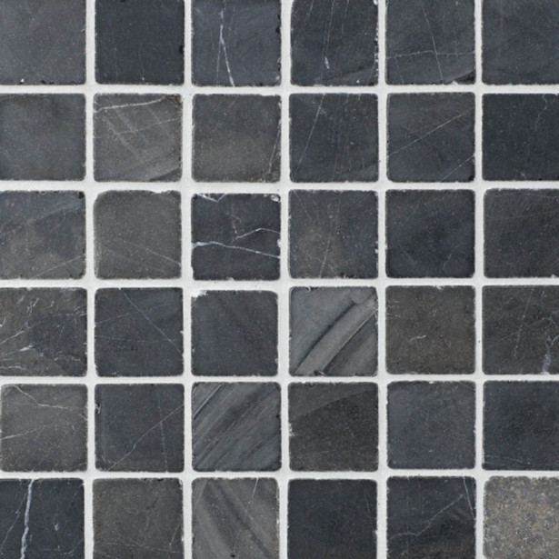 Marmorimosaiikki Qualitystone Square Gray, verkolla, 50 x 50 mm