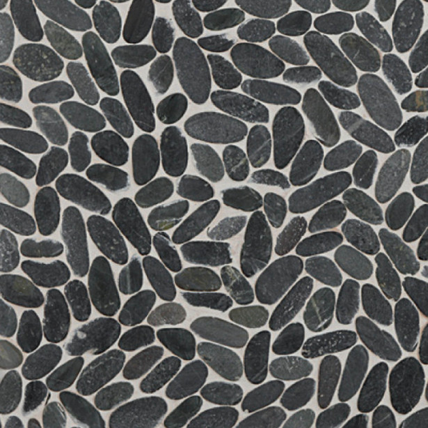 Qualitystone Sliced Pebble Black, Interlock, verkolla, 300x300 mm