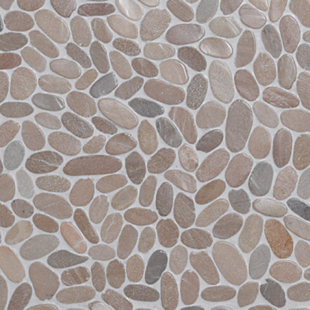 Qualitystone Sliced Pebble Asian Tan, Interlock, verkolla, 300x300 mm