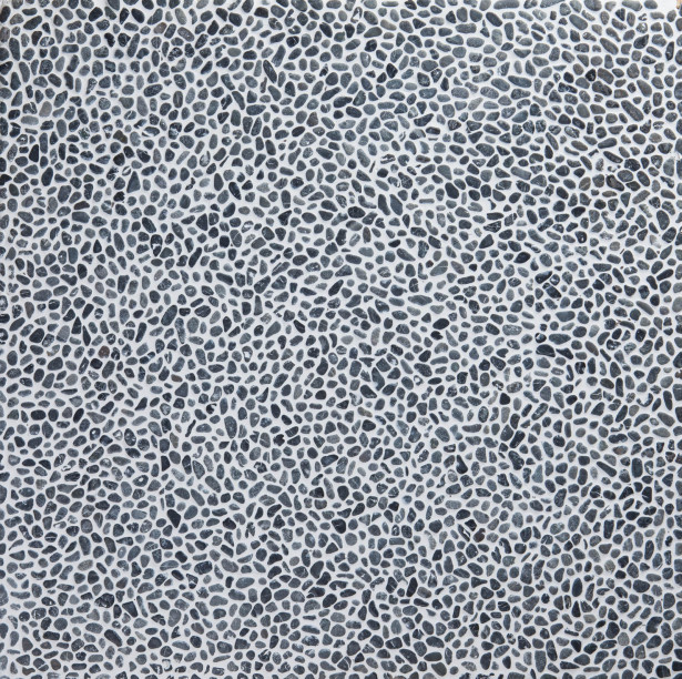 Luonnonkivimosaiikki Qualitystone Mini Pebble Black, verkolla, 600x600 mm