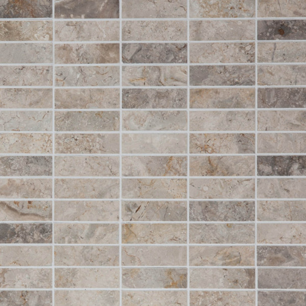 Marmorimosaiikki Qualitystone Royal Oyster, kiiltävä, verkolla, 330 x 330/25 x 80 mm