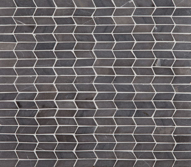Mosaiikkilaatta Qualitystone Shevron Mini Grey, 25x60mm