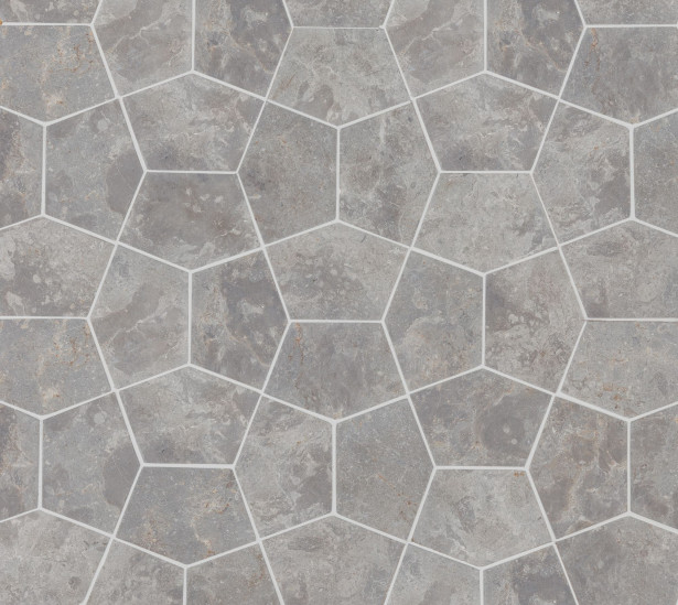 Luonnonkivilaatta Qualitystone Pentagon Light Grey, 150x100mm