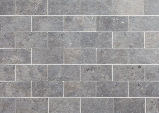 Luonnonkivilaatta Qualitystone Light Grey Marble Tile, 100x200mm