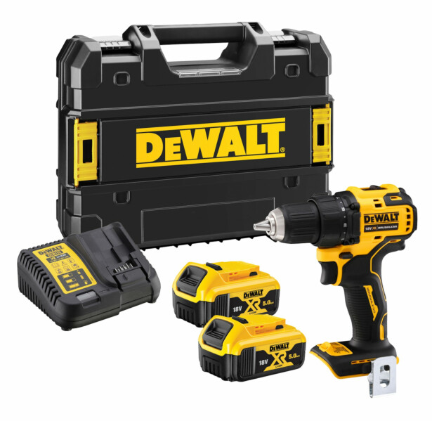 Akkuporakone/väännin DeWalt XR DCD708P2T-QW, 65Nm, 18V, 2x5.0Ah akuilla + TSTAK