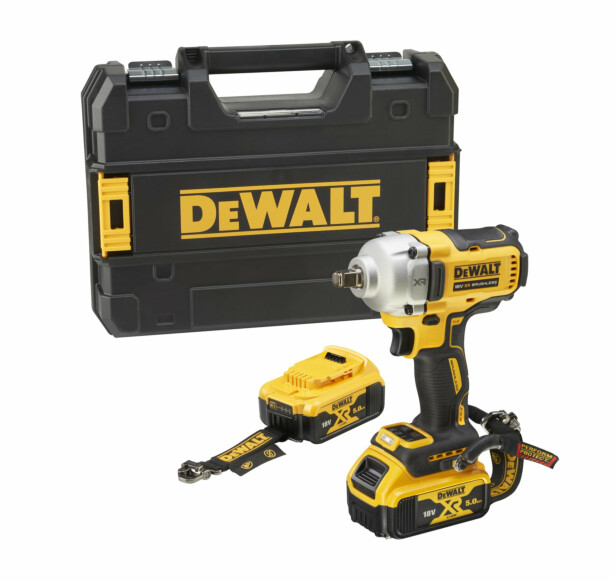 Akkuiskumutterinväännin DeWalt XR DCF891P2LRT-XJ, 812Nm, 18V, 2x5.0Ah akuilla + TSTAK