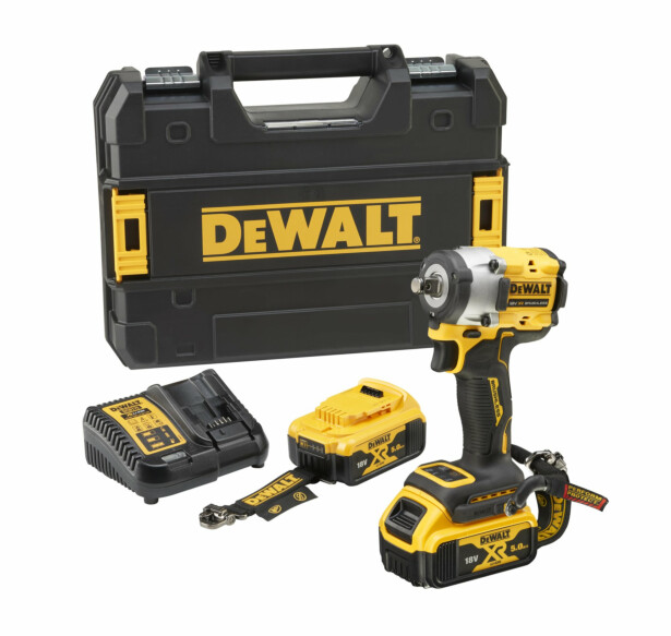 Akkuiskumutterinväännin DeWalt XR DCF921P2LRT-QW, 406Nm, 18V, 2x5.0Ah akuilla + TSTAK