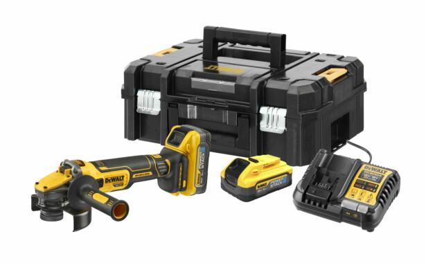 Akkukulmahiomakone DeWalt XR Flexvolt Advantage DCG409H2T-QW, Ø125mm, 18V, 2x5.0Ah akuilla + TSTAK